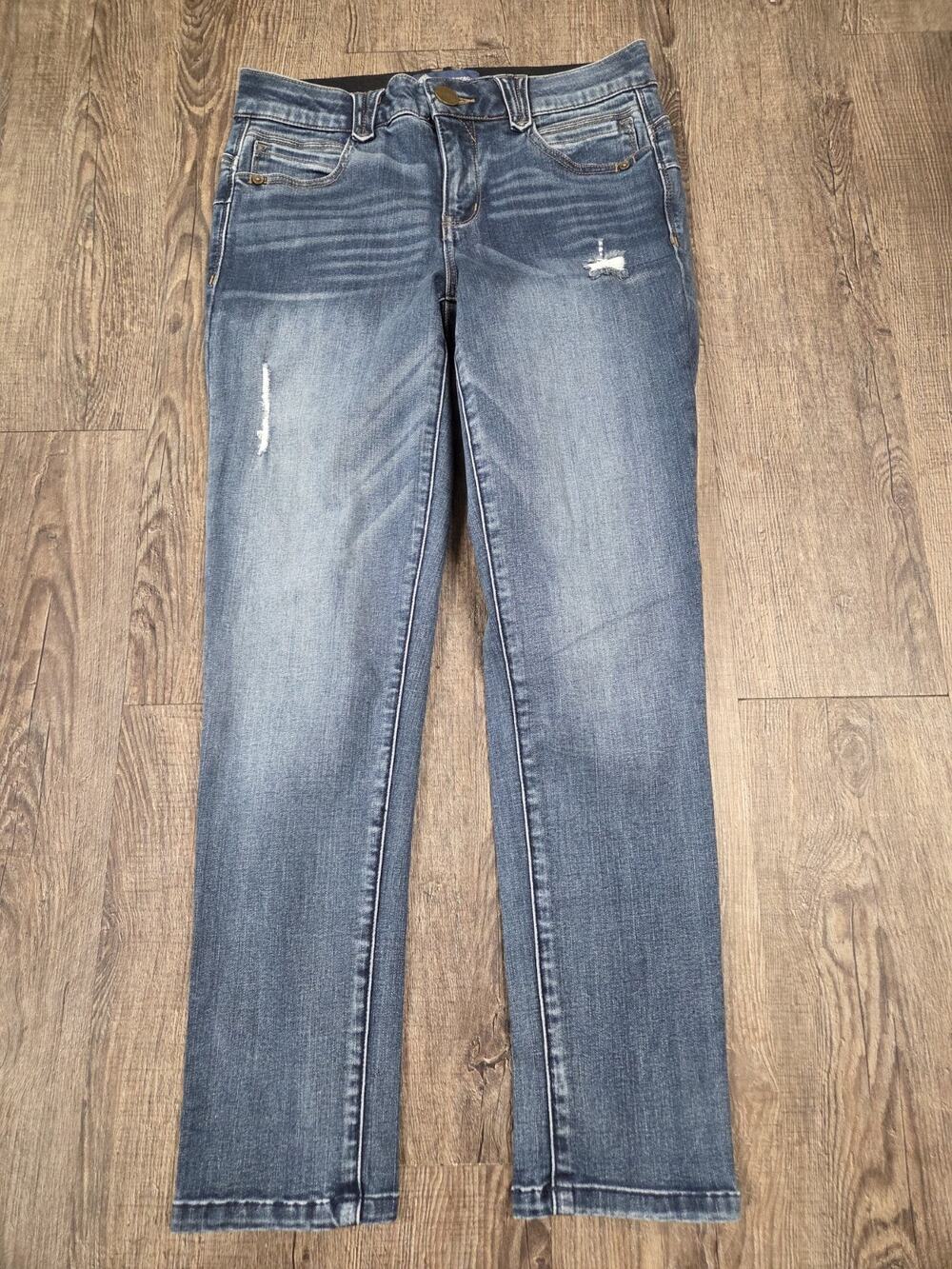Democracy Women Absolution Medium Wash Distressed Skinny Jeans Size 4 B1176KECC